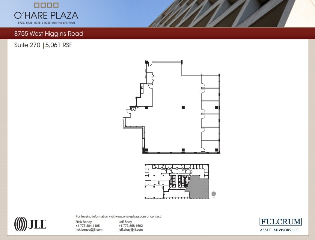 8725 W Higgins Rd, Chicago, IL à louer Plan d’étage- Image 1 de 1