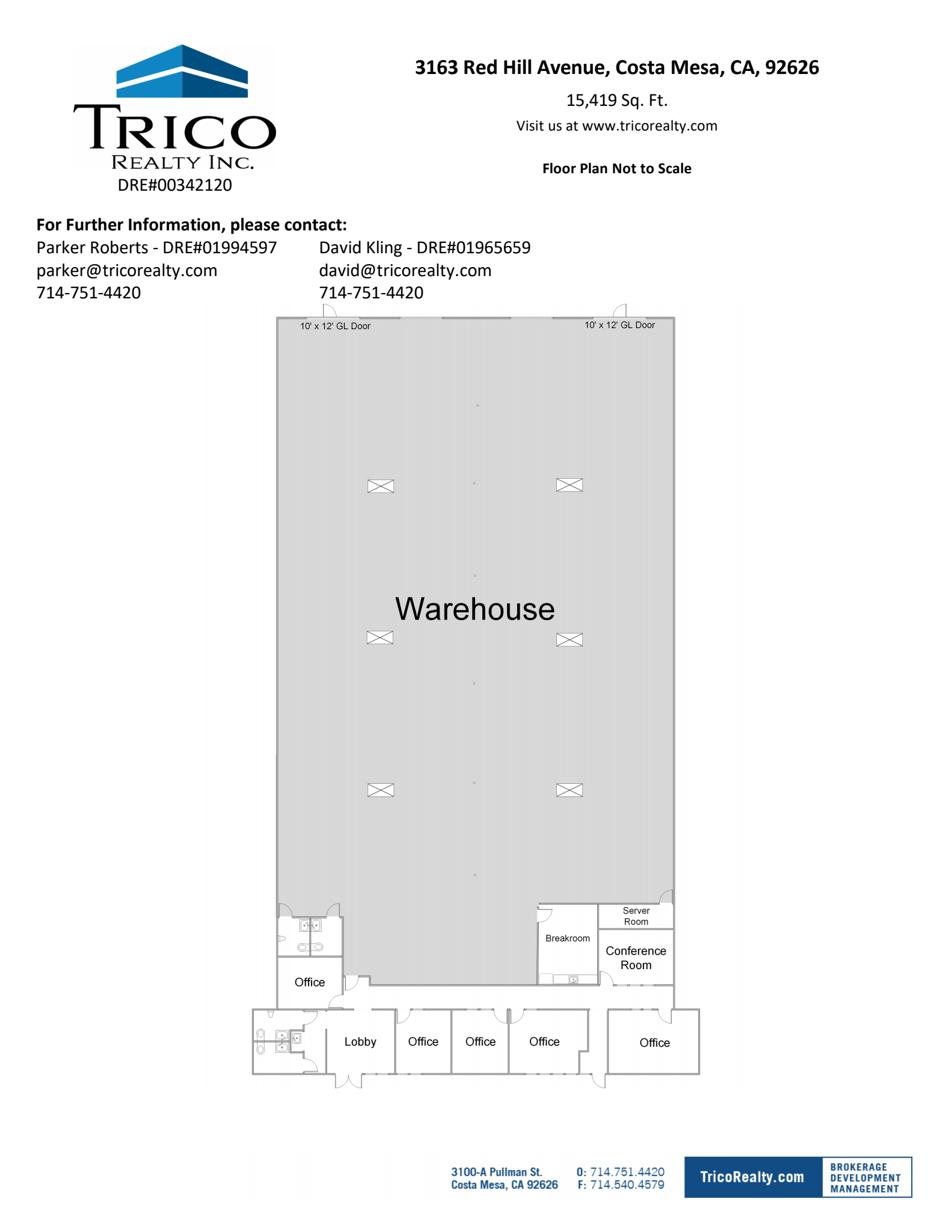 3159-3169 Red Hill Ave, Costa Mesa, CA à louer Plan d  tage- Image 1 de 1