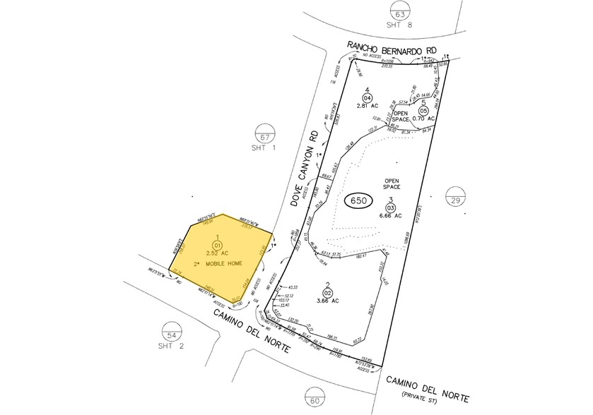 16918 Dove Canyon Rd, San Diego, CA à vendre - Plan cadastral - Image 1 de 1