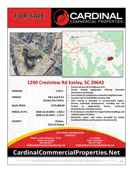 1290 Crestview Rd, Easley, SC à vendre - Photo du bâtiment - Image 2 de 2