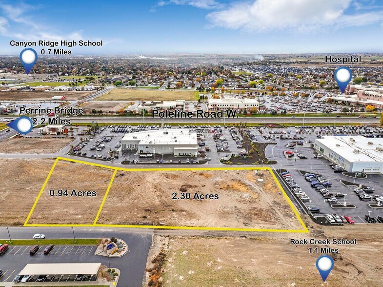 1727 Park View Dr, Twin Falls, ID à vendre - Aérien - Image 2 de 3