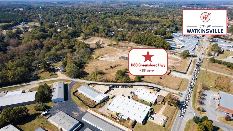 1180 Greensboro Hwy, Watkinsville, GA for sale - Aerial - Image 2 of 10