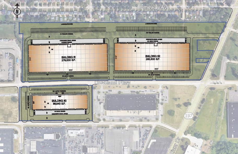 Cleveland Pky, Cleveland, OH à louer - Plan de site - Image 2 de 5