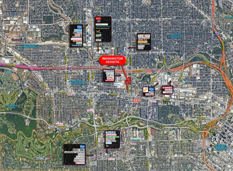 207 Heights Blvd, Houston, TX for lease - Aerial - Image 2 of 4
