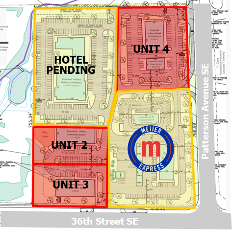 3531 Patterson Ave SE, Kentwood, MI à louer - Plan de site - Image 1 de 4
