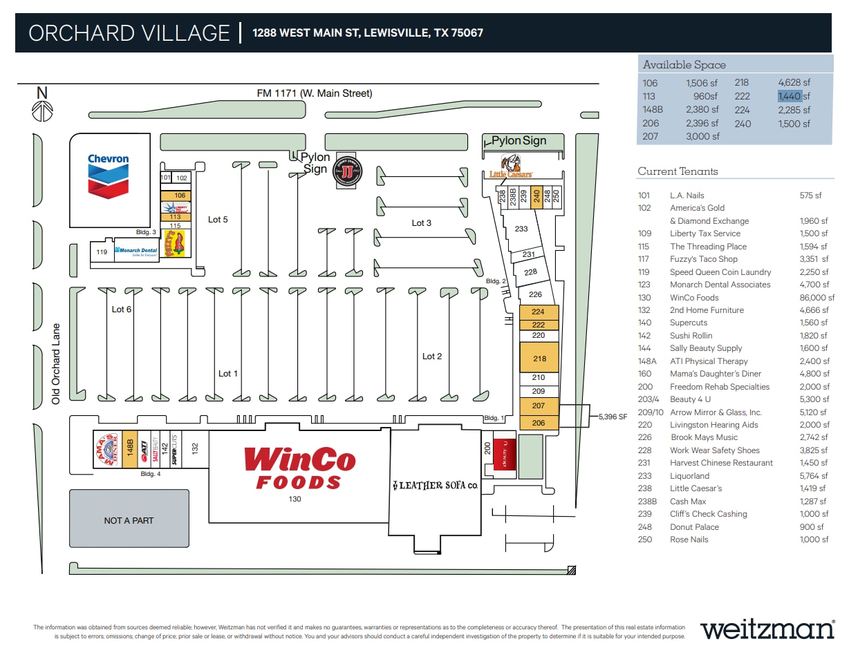 1280-1288 W Main St, Lewisville, TX for lease Site Plan- Image 1 of 1