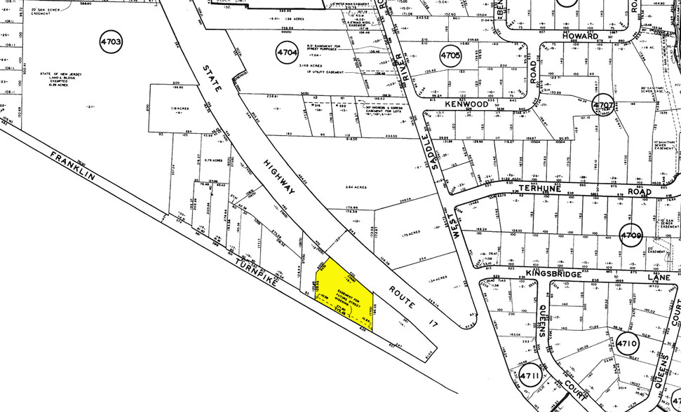 615 Franklin Tpke, Ridgewood, NJ à vendre - Plan cadastral - Image 3 de 12