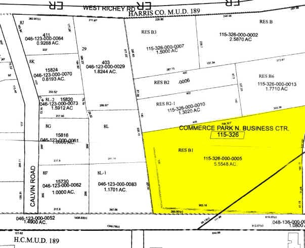 15621 Blue Ash Dr, Houston, TX for lease - Plat Map - Image 2 of 6