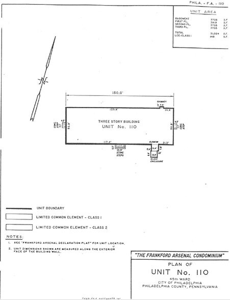 2275 Bridge St- Building 110, Philadelphia, PA à vendre - Plan d’étage - Image 2 de 2
