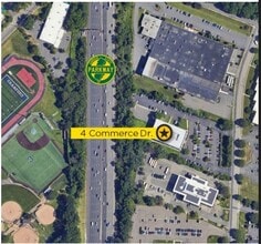 4 Commerce Dr, Cranford, NJ - Aerial  map view