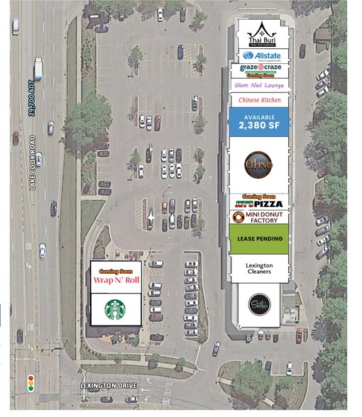 1041-1083 Lake Cook Rd, Wheeling, IL à louer - Photo du bâtiment - Image 2 de 2