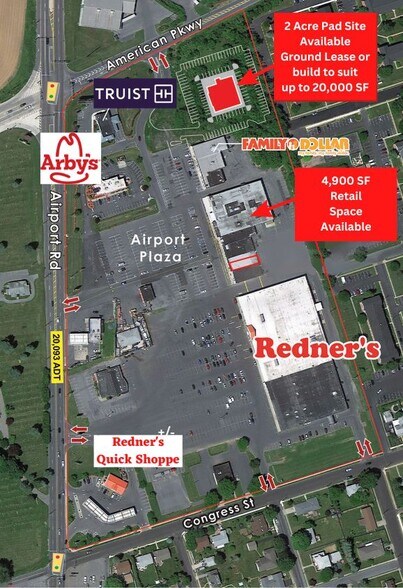 1231-1319 Airport Rd, Allentown, PA à louer - Photo du bâtiment - Image 2 de 5