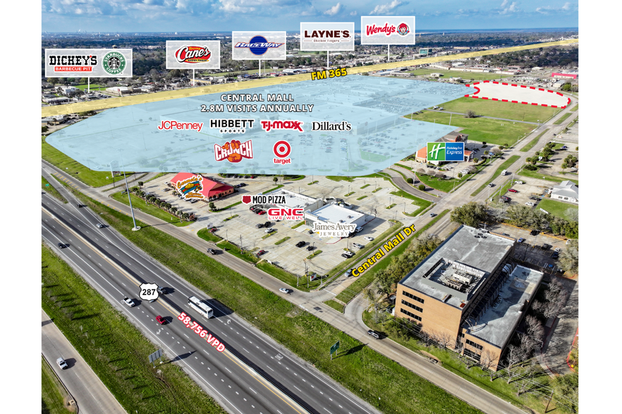 Central Mall, Port Arthur, TX for sale - Building Photo - Image 2 of 2