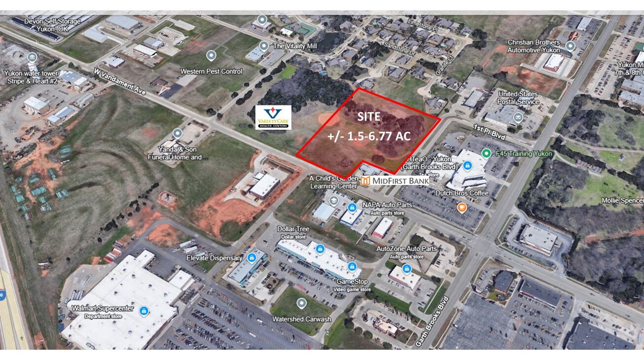 Vandament Ave and 1st Place Blvd, Yukon, OK for sale Building Photo- Image 1 of 6