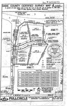 Erbe Rd, Mount Horeb, WI for sale - Plat Map - Image 2 of 2