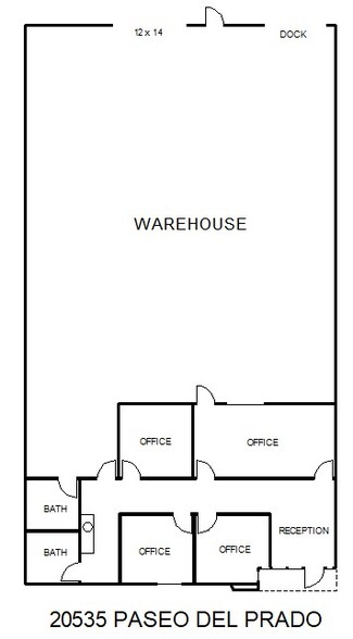 20515-20545 Paseo Del Prado, Walnut, CA à louer - Plan d’étage - Image 3 de 3