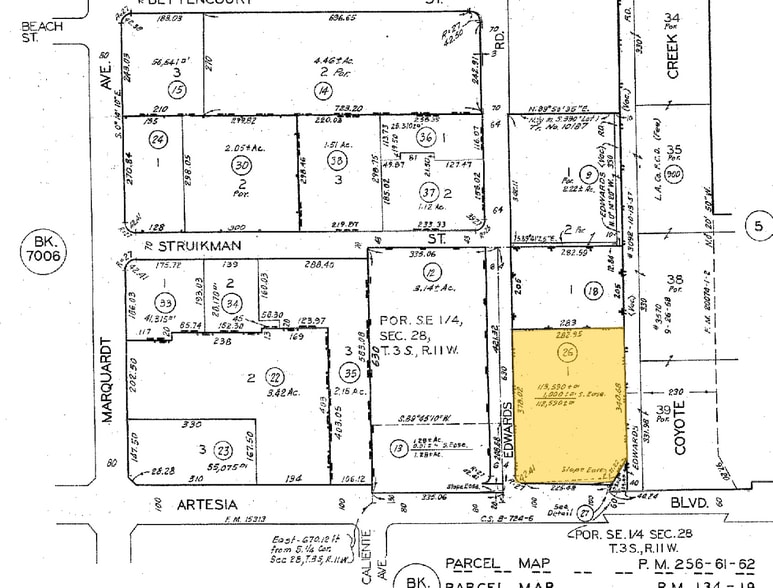 17316 Edwards Rd, Cerritos, CA for lease - Plat Map - Image 3 of 5