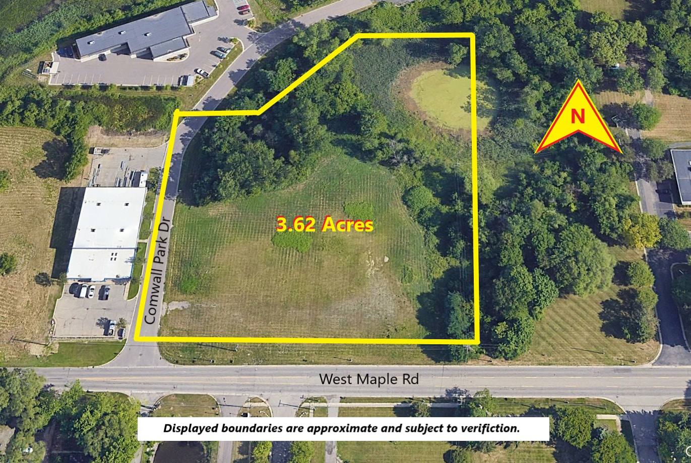 1400 W Maple Rd, Walled Lake, MI for sale Aerial- Image 1 of 4