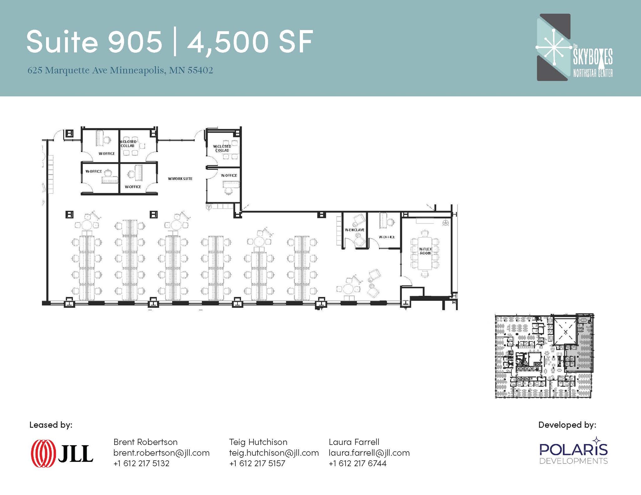 625 Marquette Ave, Minneapolis, MN à louer Plan d’étage- Image 1 de 1