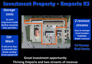 Plus de détails pour Investment - Car wash and storage units – Spécialité à vendre, Emporia, KS