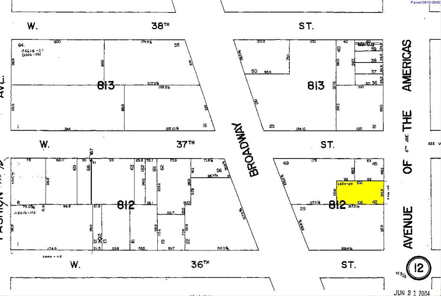 989 6th Ave, New York, NY à vendre - Plan cadastral - Image 1 de 1