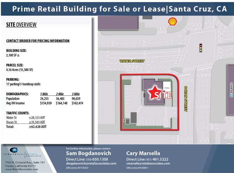 745 Ocean St, Santa Cruz, CA for lease - Site Plan - Image 2 of 2
