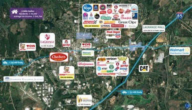 211 Vernon St, Lagrange, GA - AÉRIEN Vue de la carte