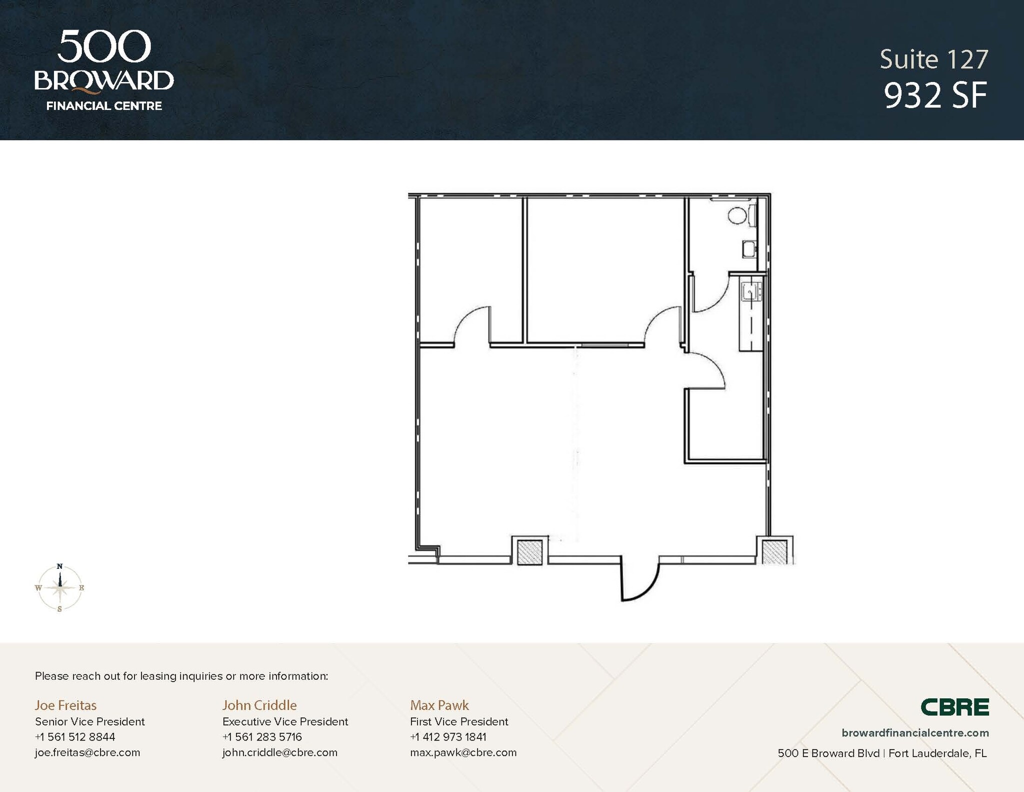 500 E Broward Blvd, Fort Lauderdale, FL à louer Photo intérieure- Image 1 de 1