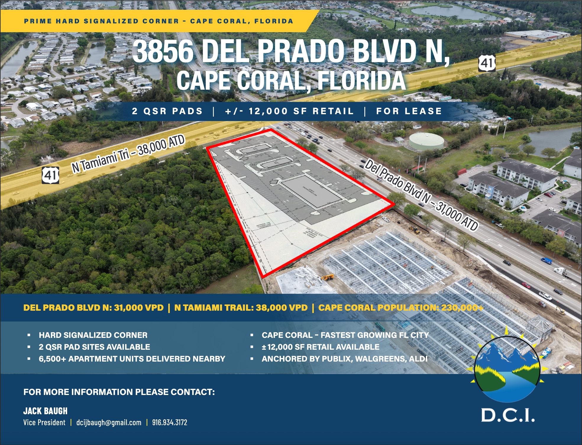 3856 Del Prado N blvd, Cape Coral, FL for lease Primary Photo- Image 1 of 10