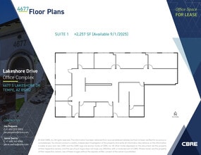 4677 S Lakeshore Dr, Tempe, AZ for lease Floor Plan- Image 1 of 9
