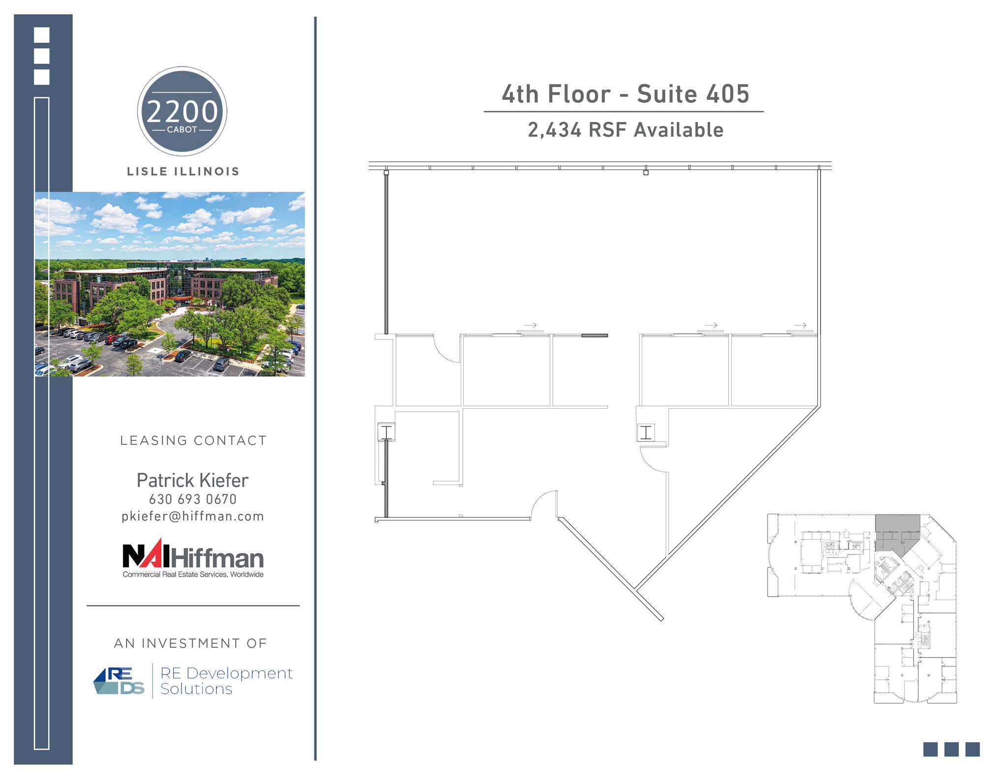 2200 Cabot Dr, Lisle, IL à louer Plan d’étage- Image 1 de 1