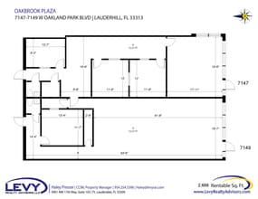 7101-7225 W Oakland Park Blvd, Lauderhill, FL for lease Floor Plan- Image 2 of 4