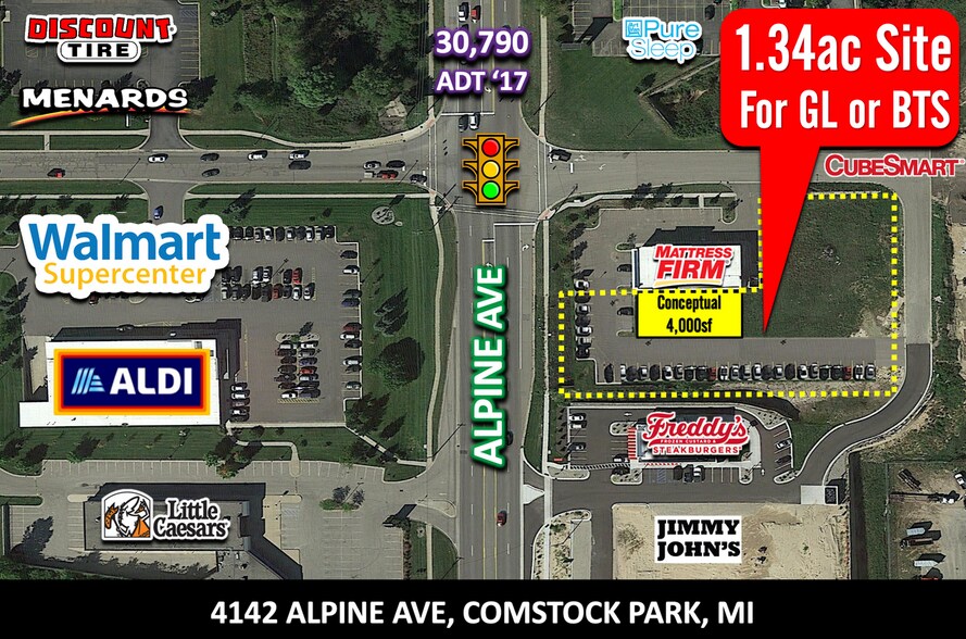 4048 Alpine Ave NW, Comstock Park, MI à vendre - Photo du bâtiment - Image 1 de 5