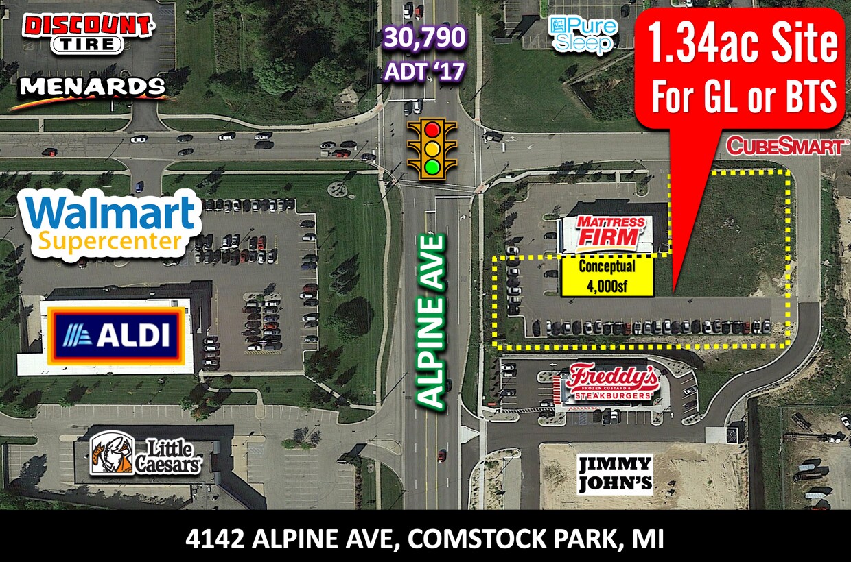 4048 Alpine Ave NW, Comstock Park, MI à vendre Photo du bâtiment- Image 1 de 6