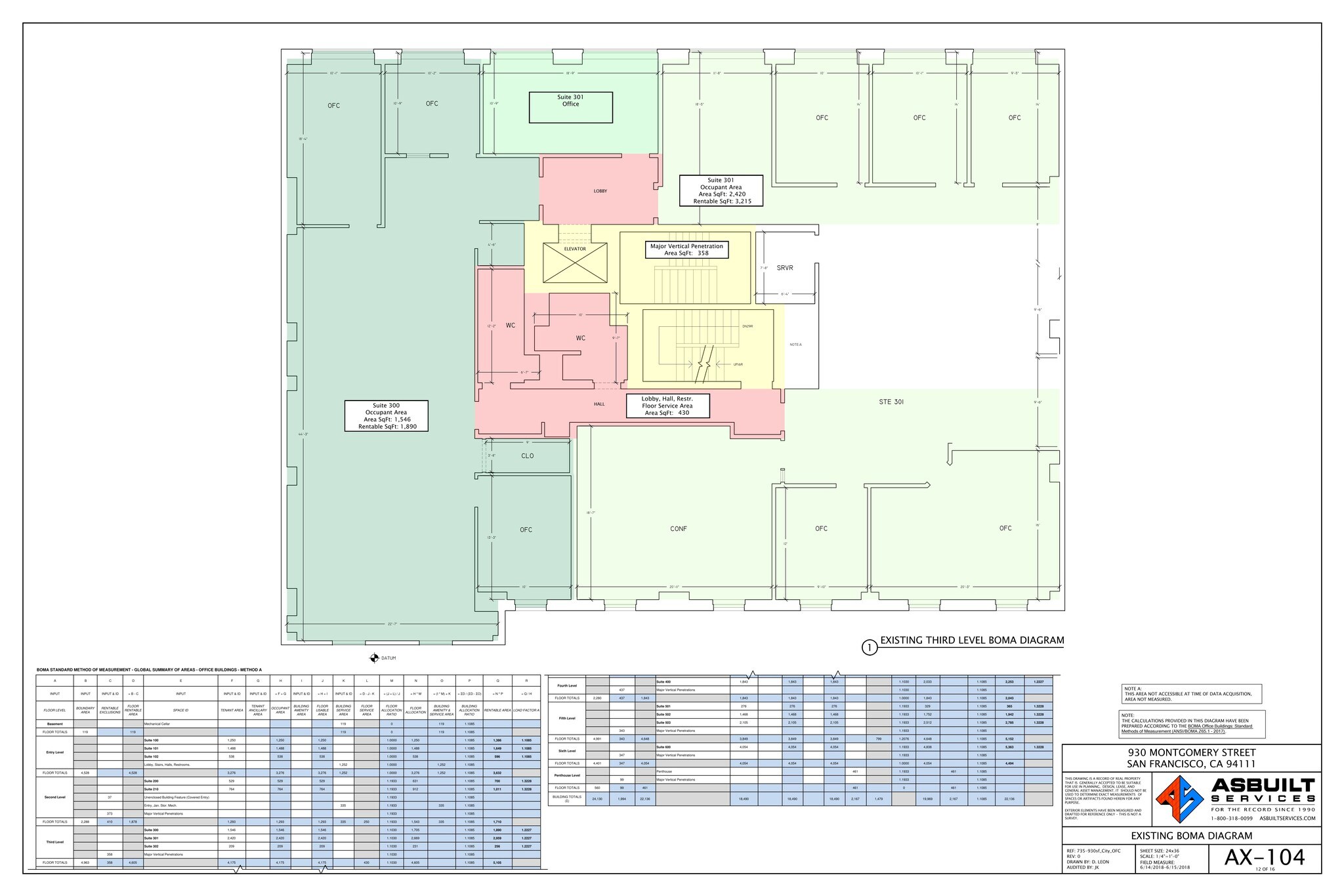 930 Montgomery St, San Francisco, CA for lease Site Plan- Image 1 of 5