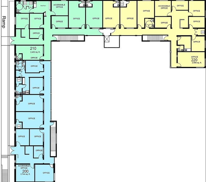 601 N Walker Ave, Oklahoma City, OK for lease - Floor Plan - Image 3 of 4