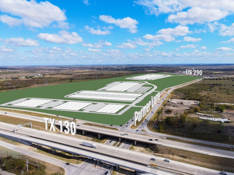 Parmer Lane & US 290, Manor, TX for lease - Aerial - Image 3 of 9