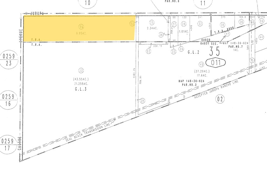 19475 Jurupa Ave, Bloomington, CA for lease - Plat Map - Image 2 of 2