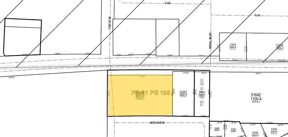 7005 Cortez Rd W, Bradenton, FL for lease - Plat Map - Image 2 of 3