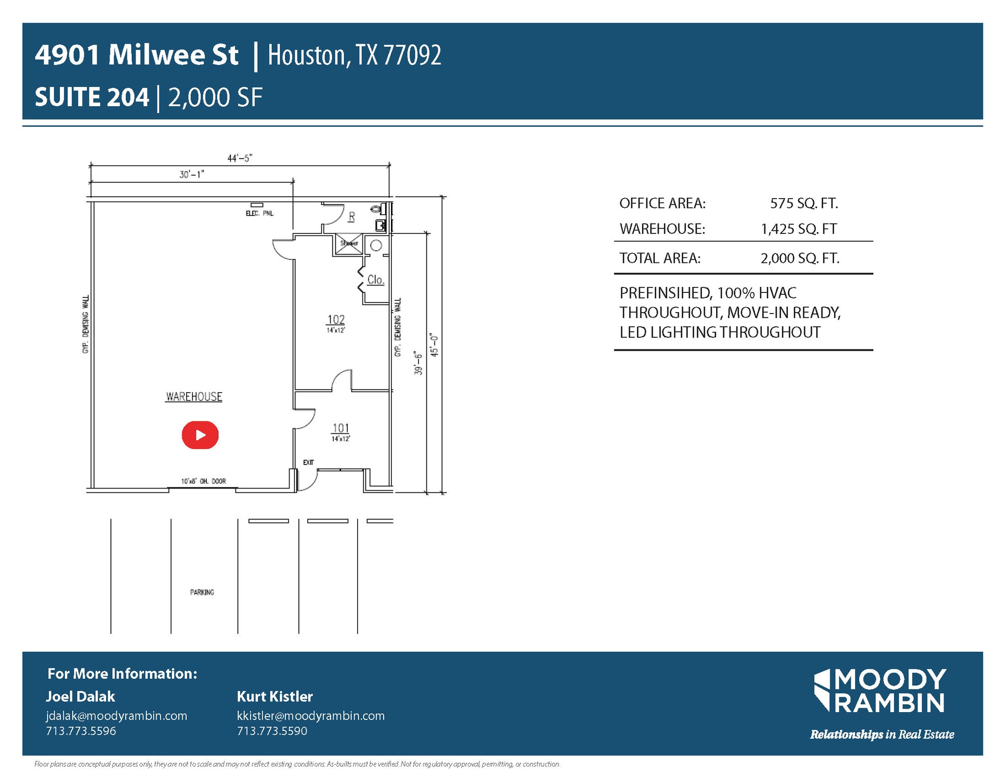 4901 Milwee St, Houston, TX à louer Plan d’étage- Image 1 de 6