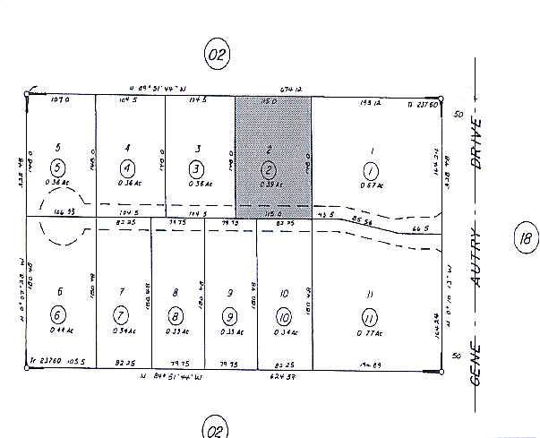 1229 S Gene Autry Trl, Palm Springs, CA à vendre - Plan cadastral - Image 1 de 1