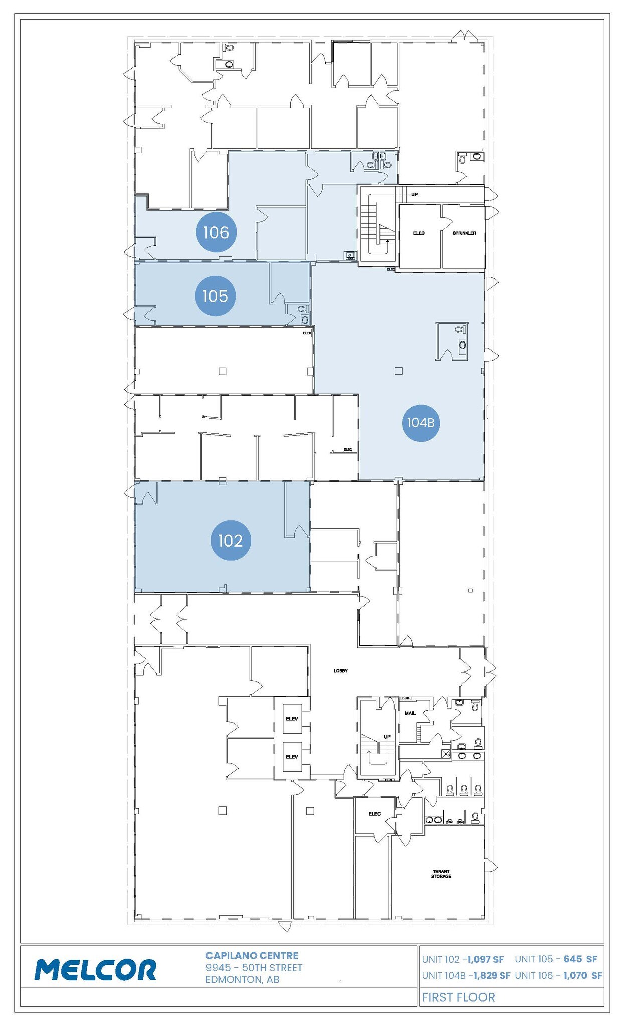 9945 50 St NW, Edmonton, AB for lease Floor Plan- Image 1 of 1