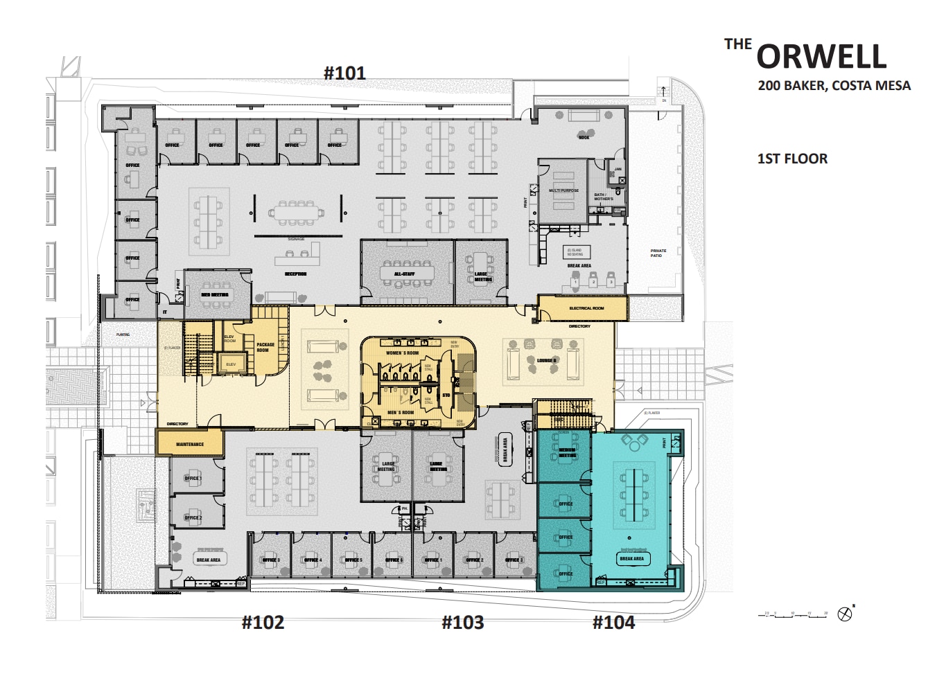 200 E Baker St, Costa Mesa, CA for lease Floor Plan- Image 1 of 1