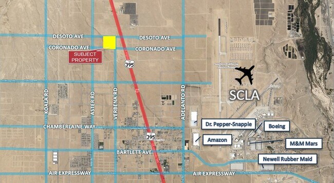 Plus de détails pour Verbena Rd, Adelanto, CA - Terrain à vendre