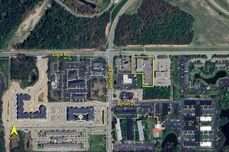 3145 W Clark Rd, Ypsilanti, MI - Aérien  Vue de la carte