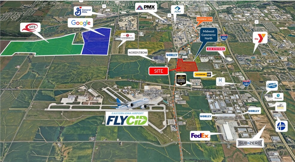 Lot 8 Innovation Dr, Cedar Rapids, IA for sale - Aerial - Image 1 of 2