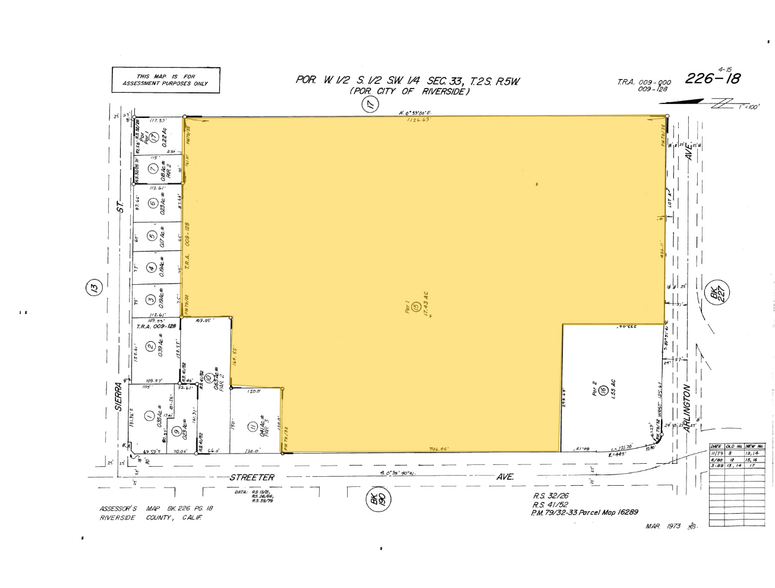 5265-5295 Arlington Ave, Riverside, CA à vendre - Plan cadastral - Image 3 de 3