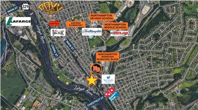 1222 Main St, Northampton, PA - AERIAL  map view