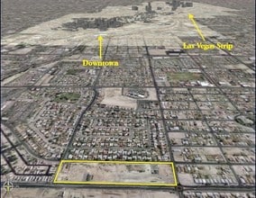 Carey Ave, North Las Vegas, NV - Aérien Vue de la carte