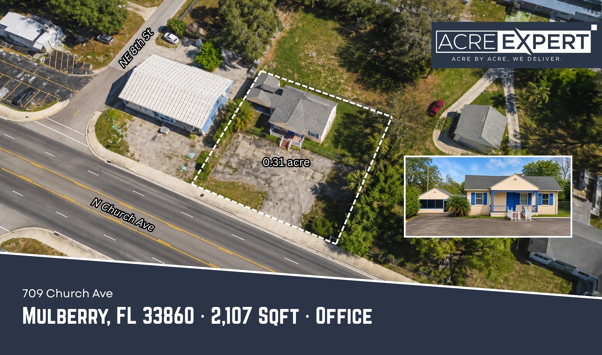 709 N Church St, Mulberry, FL à vendre Photo du bâtiment- Image 1 de 13